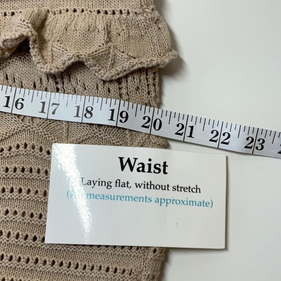 Eloquii Crochet Maxi Dress Birch Size 14/16 - Picture 9 of 10